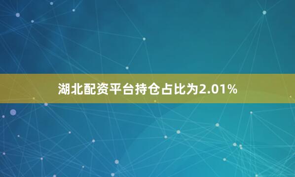 湖北配资平台持仓占比为2.01%